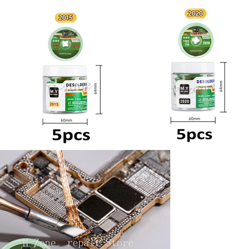 Ycs m.y 5 peças trança removed - Solder Wick Braid avaliação e preço