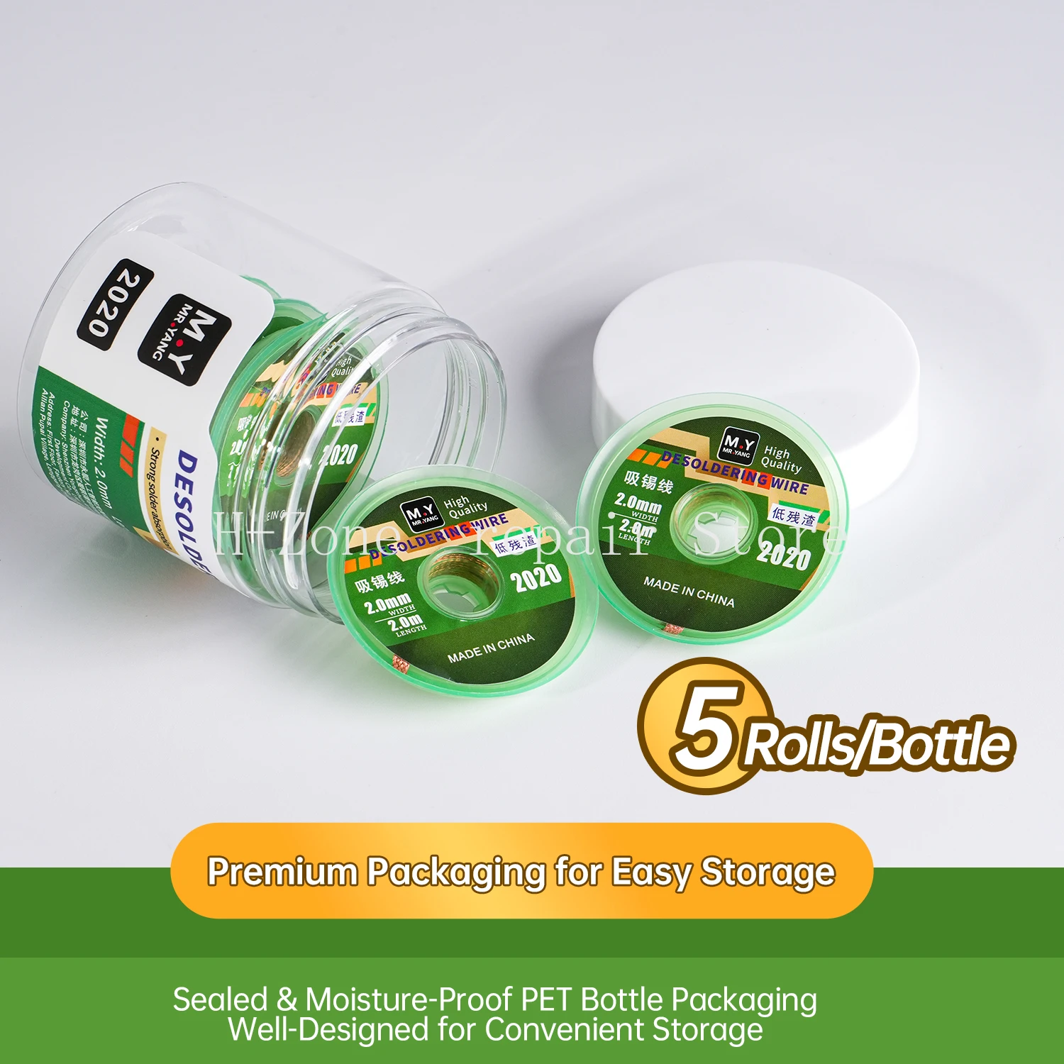 Ycs m.y 5 peças trança removed - Solder Wick Braid avaliação e preço