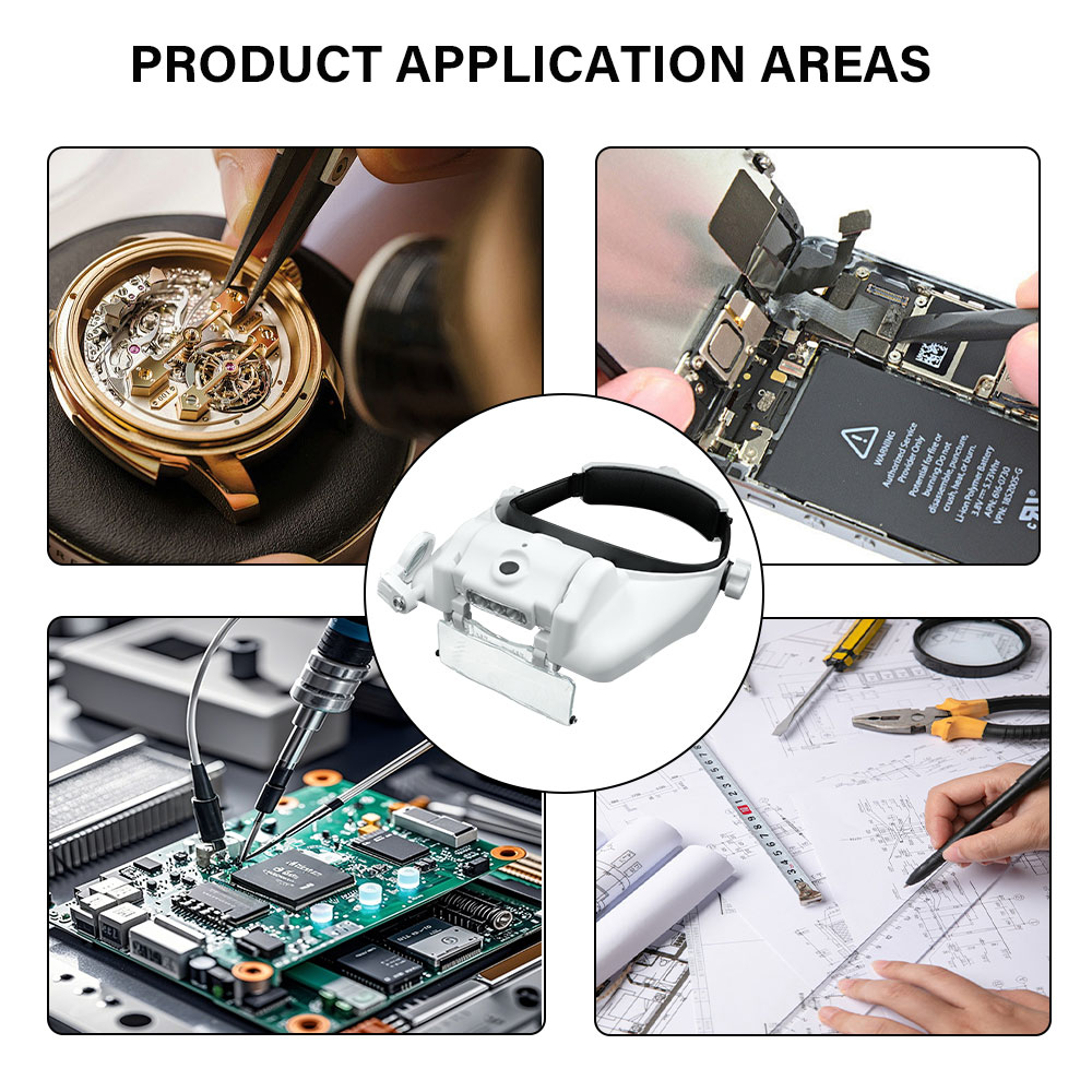 Lupa de Cabeça com Iluminação  - Electronics Repair Glasses avaliação e preço