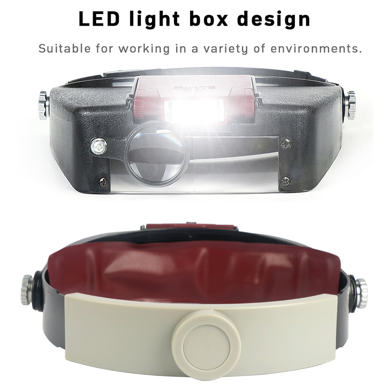 LED Headband Magnifier Óculos  - Electronics Repair Glasses avaliação e preço