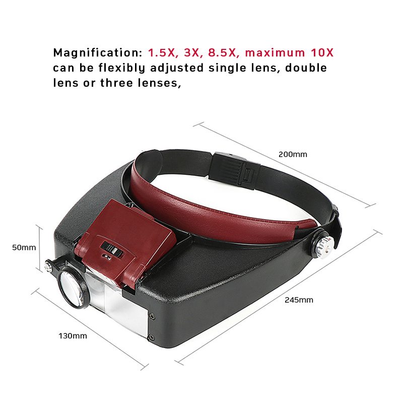 LED Headband Magnifier Óculos  - Electronics Repair Glasses avaliação e preço