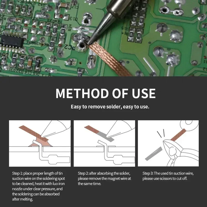 Fio de Dessoldagem Trançado de - Solder Wick Braid avaliação e preço
